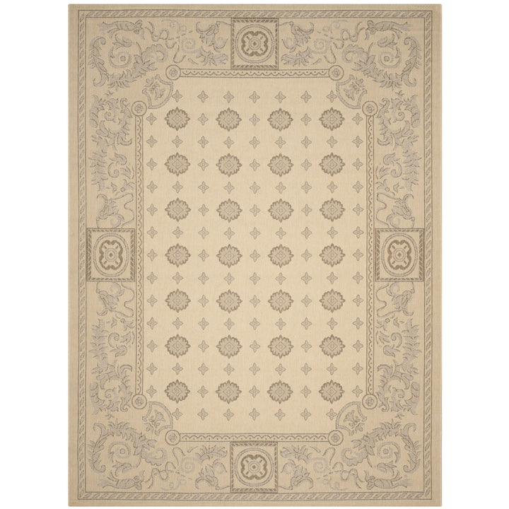 SAFAVIEH Outdoor CY1356-3001 Courtyard Natural / Brown Rug Image 3