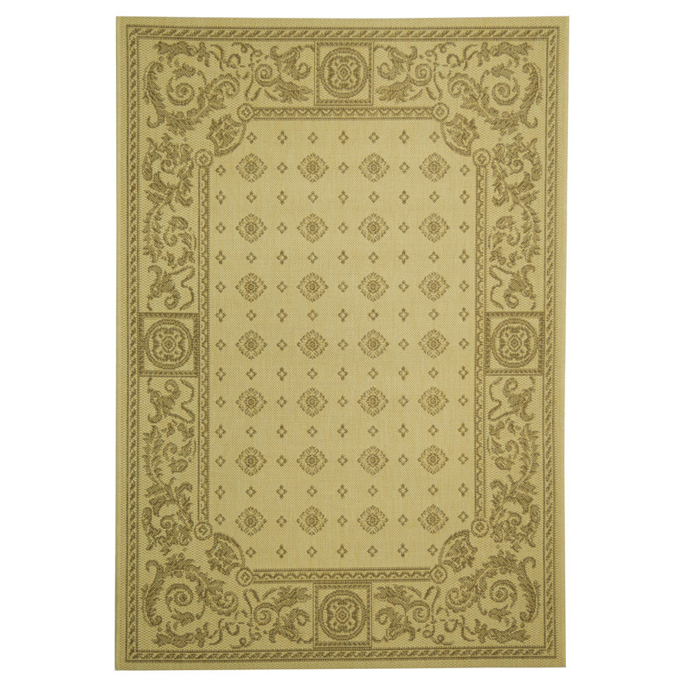 SAFAVIEH Outdoor CY1356-3001 Courtyard Natural / Brown Rug Image 8