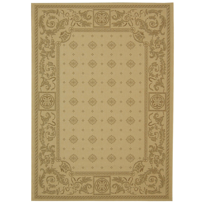 SAFAVIEH Outdoor CY1356-3001 Courtyard Natural / Brown Rug Image 9