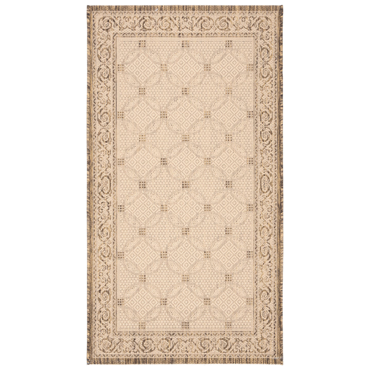 SAFAVIEH Outdoor CY1502-3001 Courtyard Natural / Brown Rug Image 4
