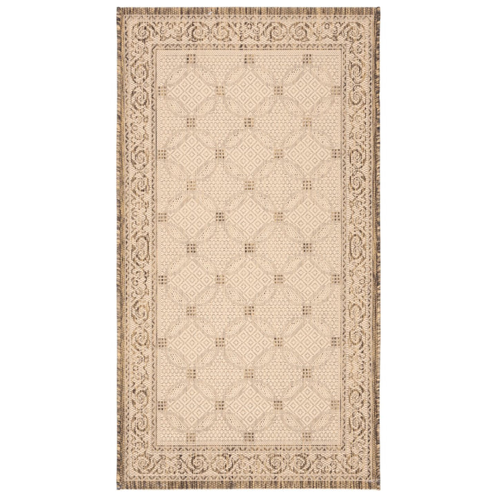 SAFAVIEH Outdoor CY1502-3001 Courtyard Natural / Brown Rug Image 1