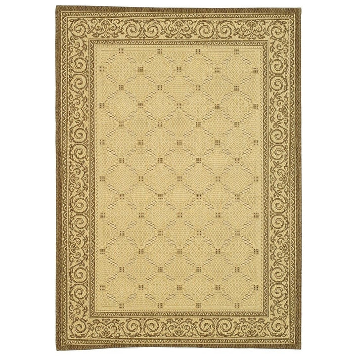 SAFAVIEH Outdoor CY1502-3001 Courtyard Natural / Brown Rug Image 5