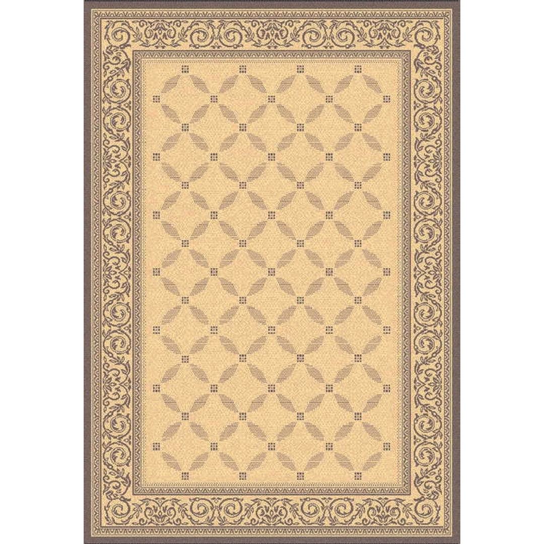 SAFAVIEH Outdoor CY1502-3001 Courtyard Natural / Brown Rug Image 6