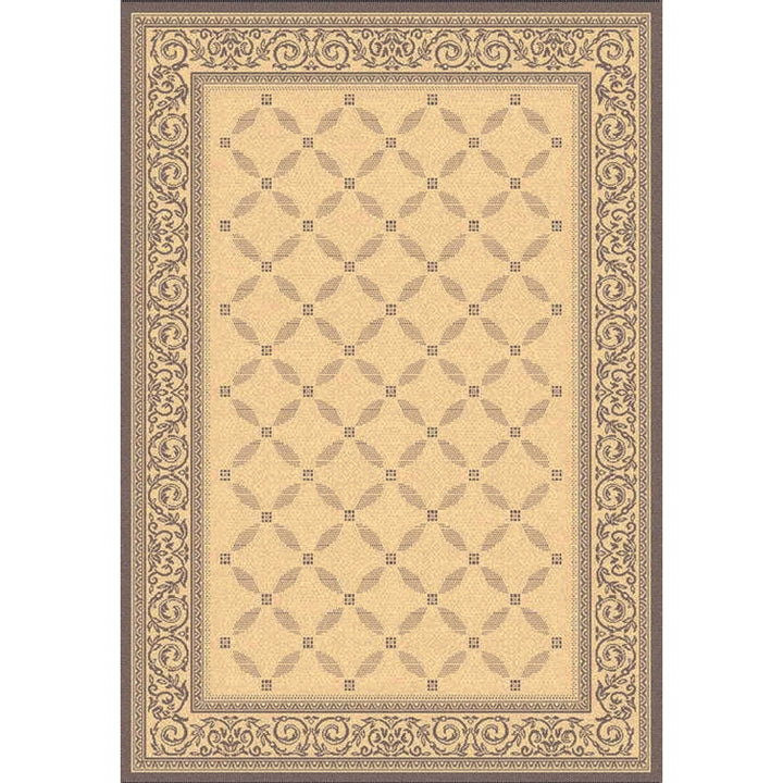SAFAVIEH Outdoor CY1502-3001 Courtyard Natural / Brown Rug Image 6