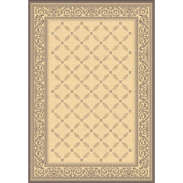 SAFAVIEH Outdoor CY1502-3001 Courtyard Natural / Brown Rug Image 1