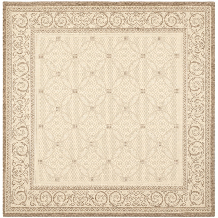 SAFAVIEH Outdoor CY1502-3001 Courtyard Natural / Brown Rug Image 10