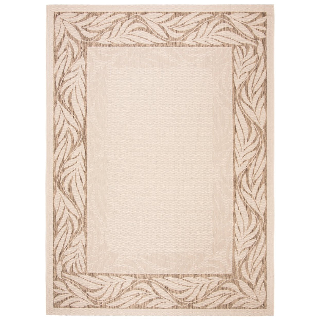 SAFAVIEH Outdoor CY1551-3001 Courtyard Natural / Brown Rug Image 1