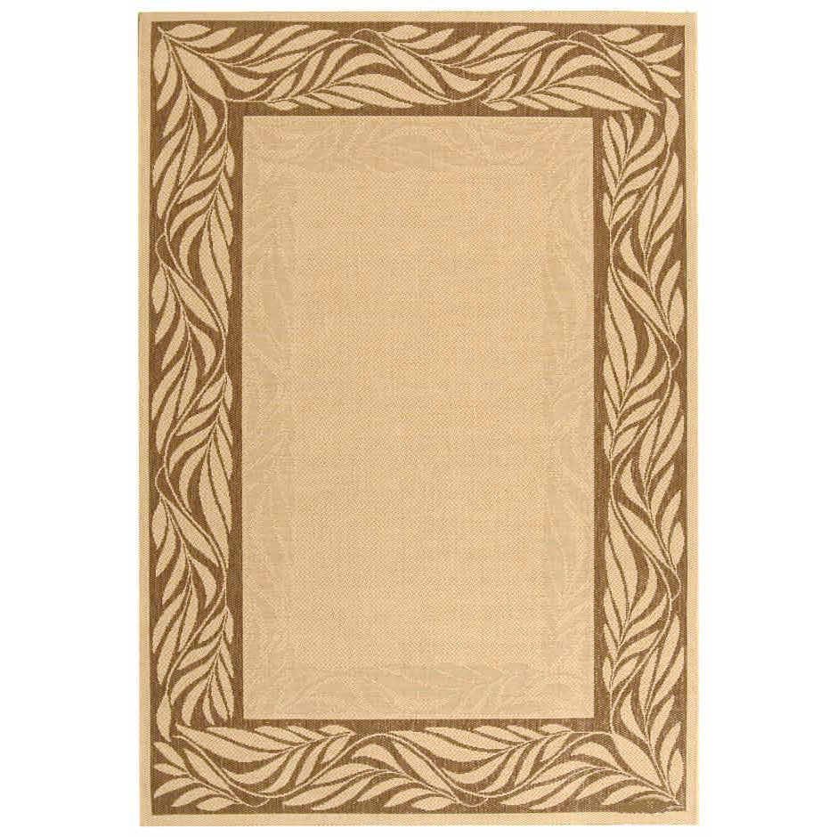 SAFAVIEH Outdoor CY1551-3001 Courtyard Natural / Brown Rug Image 5