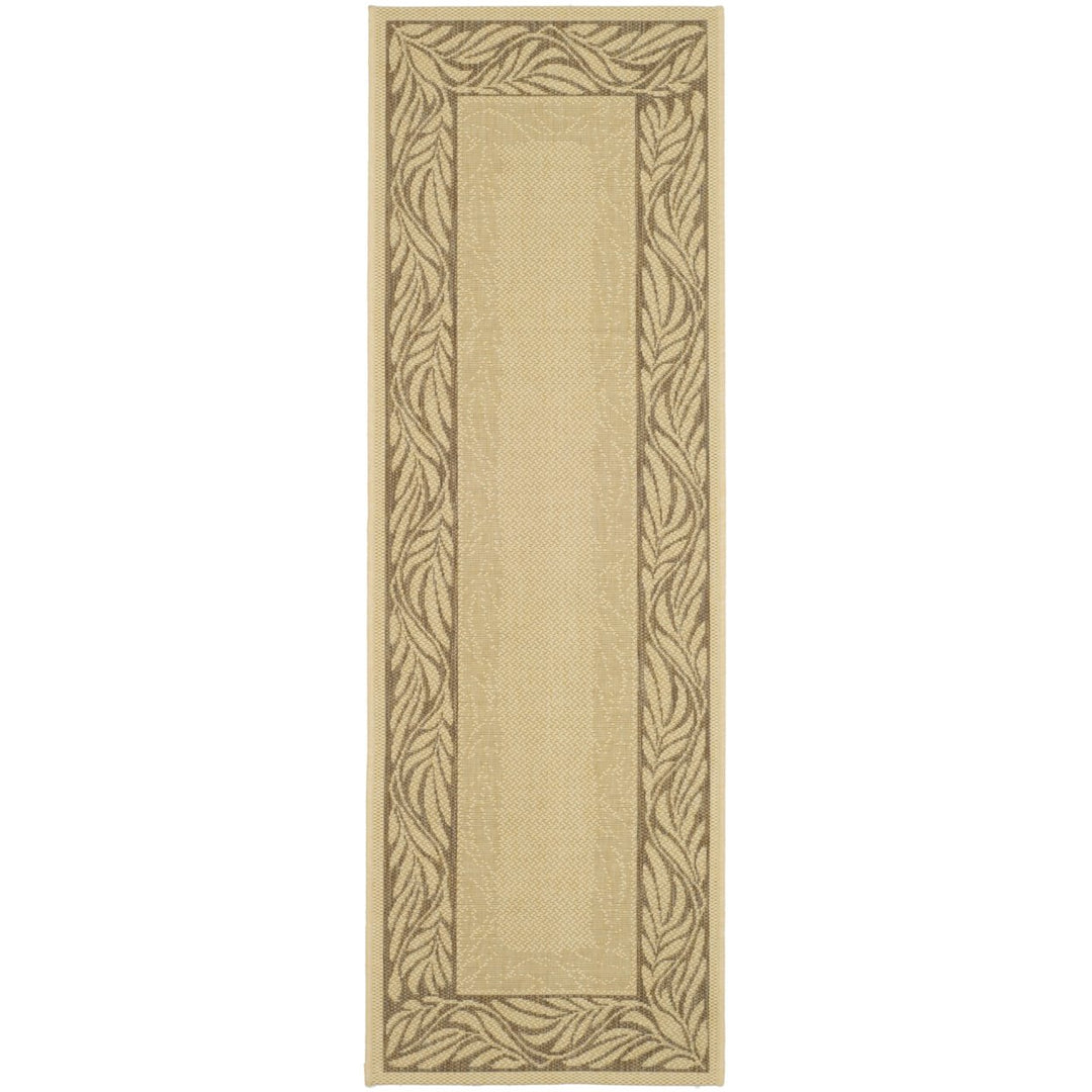 SAFAVIEH Outdoor CY1551-3001 Courtyard Natural / Brown Rug Image 6