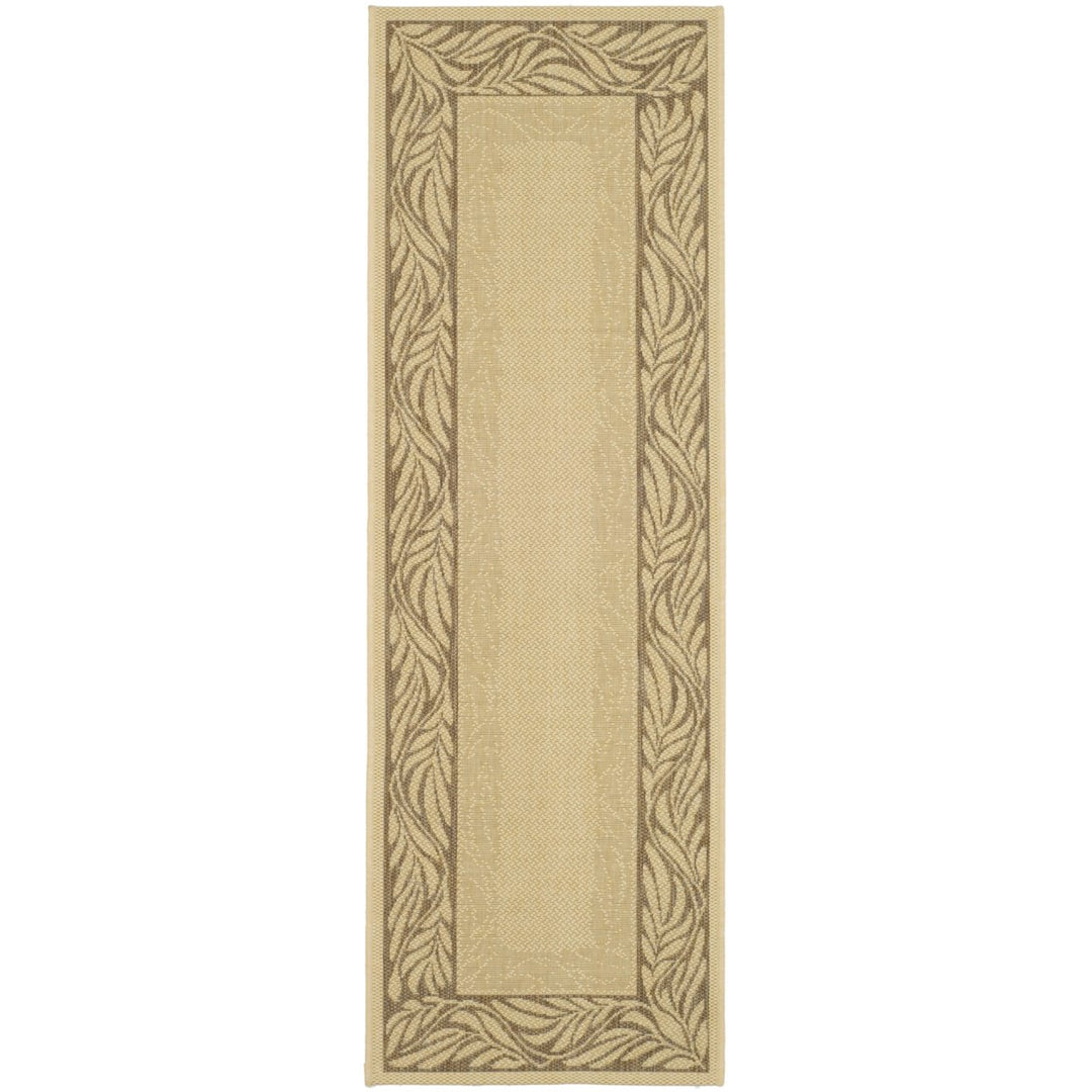 SAFAVIEH Outdoor CY1551-3001 Courtyard Natural / Brown Rug Image 1