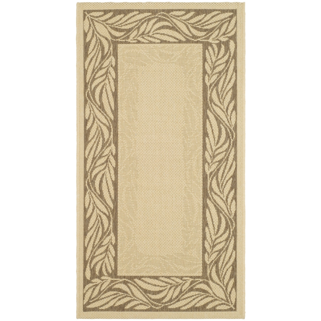 SAFAVIEH Outdoor CY1551-3001 Courtyard Natural / Brown Rug Image 10
