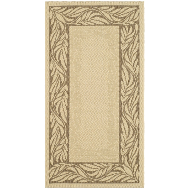 SAFAVIEH Outdoor CY1551-3001 Courtyard Natural / Brown Rug Image 10
