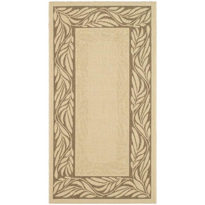 SAFAVIEH Outdoor CY1551-3001 Courtyard Natural / Brown Rug Image 1