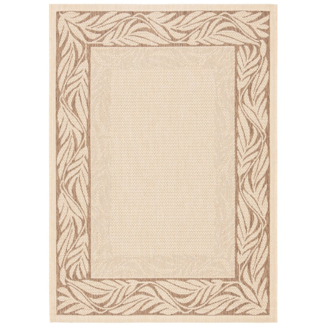 SAFAVIEH Outdoor CY1551-3001 Courtyard Natural / Brown Rug Image 1