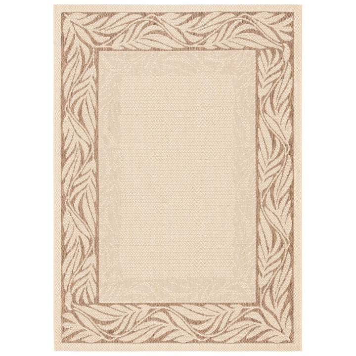 SAFAVIEH Outdoor CY1551-3001 Courtyard Natural / Brown Rug Image 1