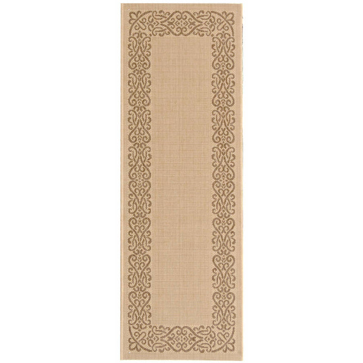 SAFAVIEH Outdoor CY1588-3001 Courtyard Natural / Brown Rug Image 3