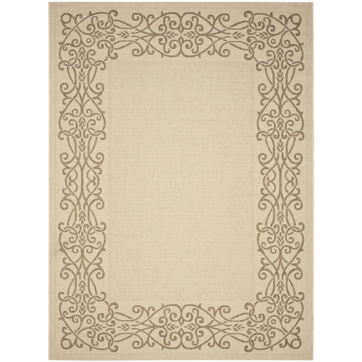 SAFAVIEH Outdoor CY1588-3001 Courtyard Natural / Brown Rug Image 7