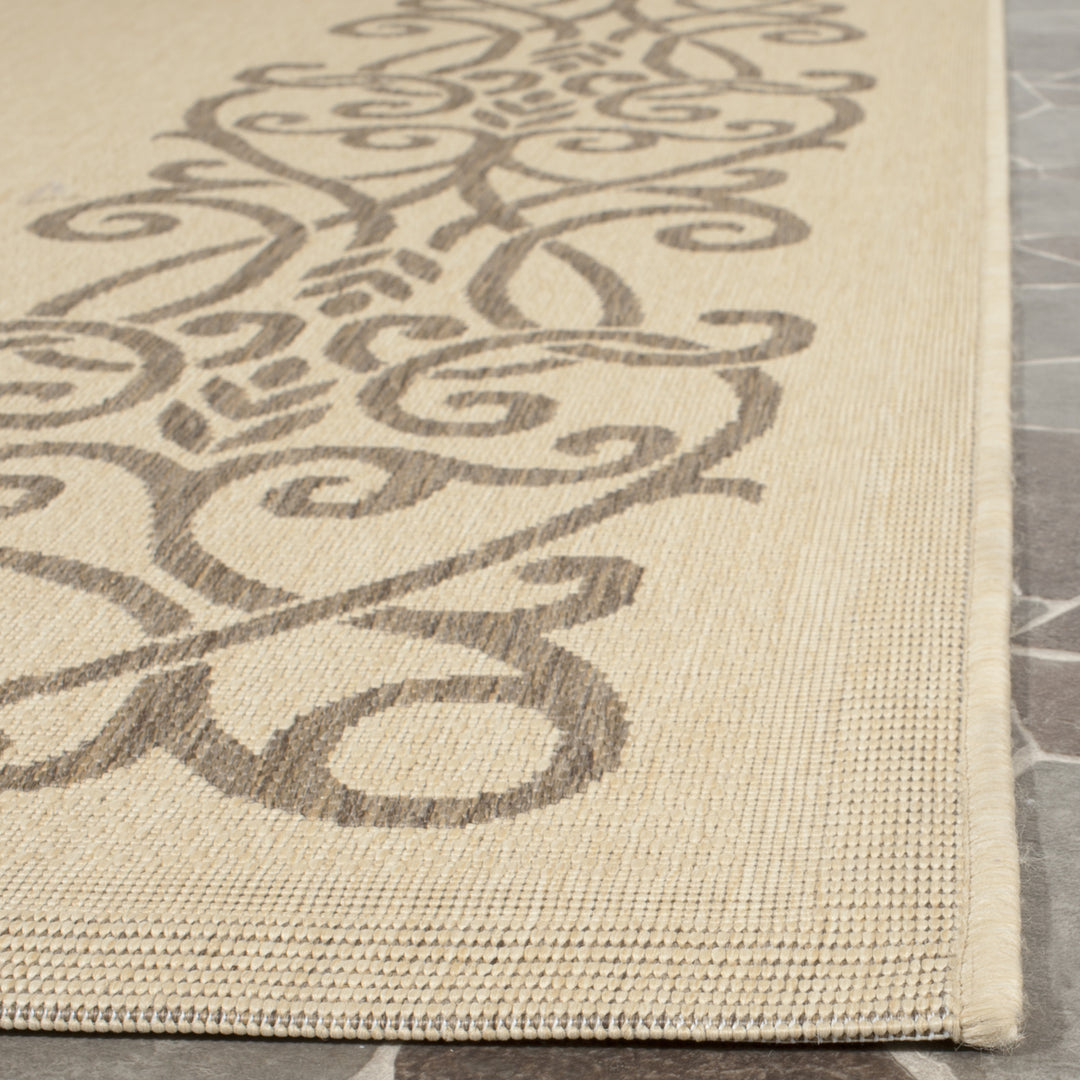 SAFAVIEH Outdoor CY1588-3001 Courtyard Natural / Brown Rug Image 12