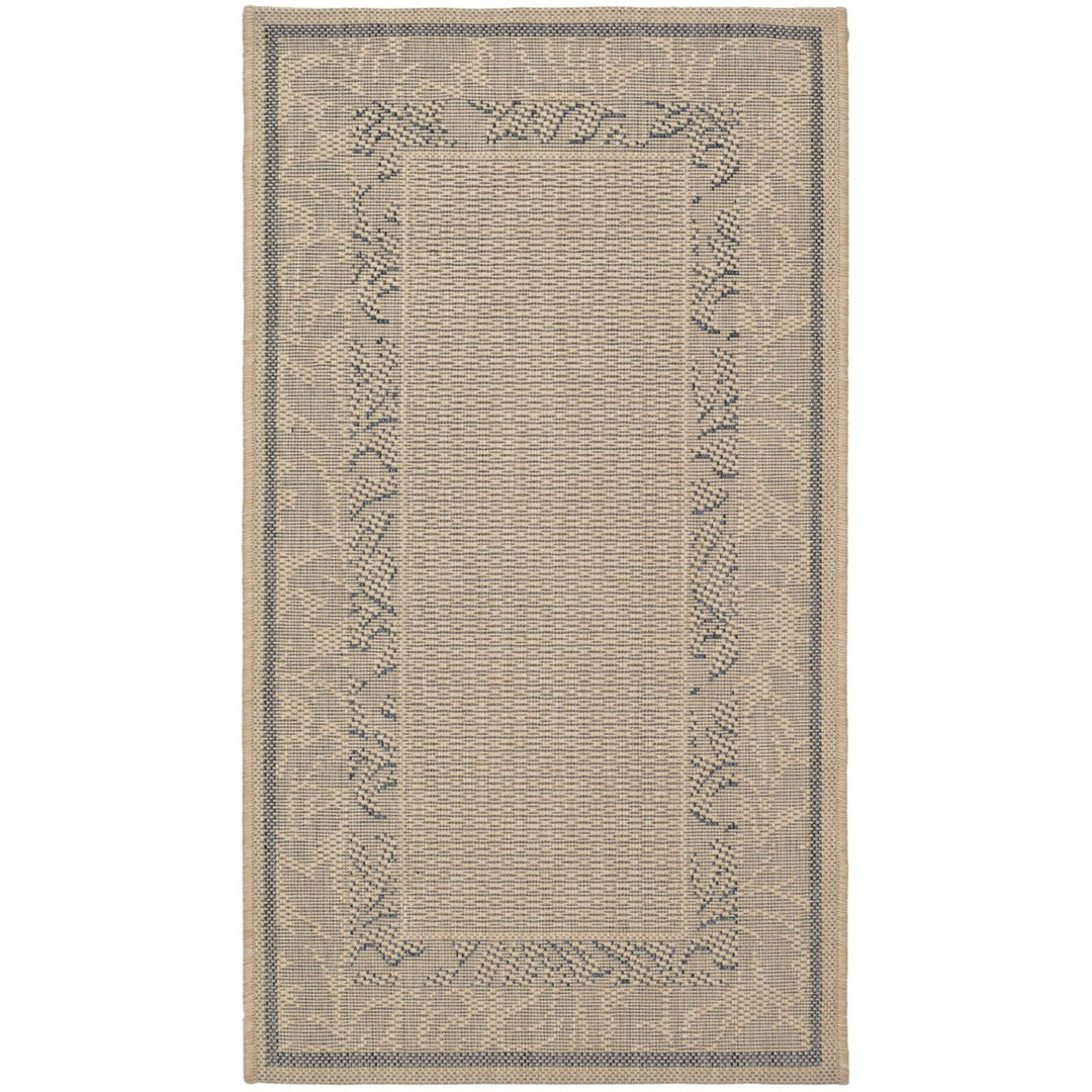 SAFAVIEH Outdoor CY1704-3001 Courtyard Natural / Brown Rug Image 1