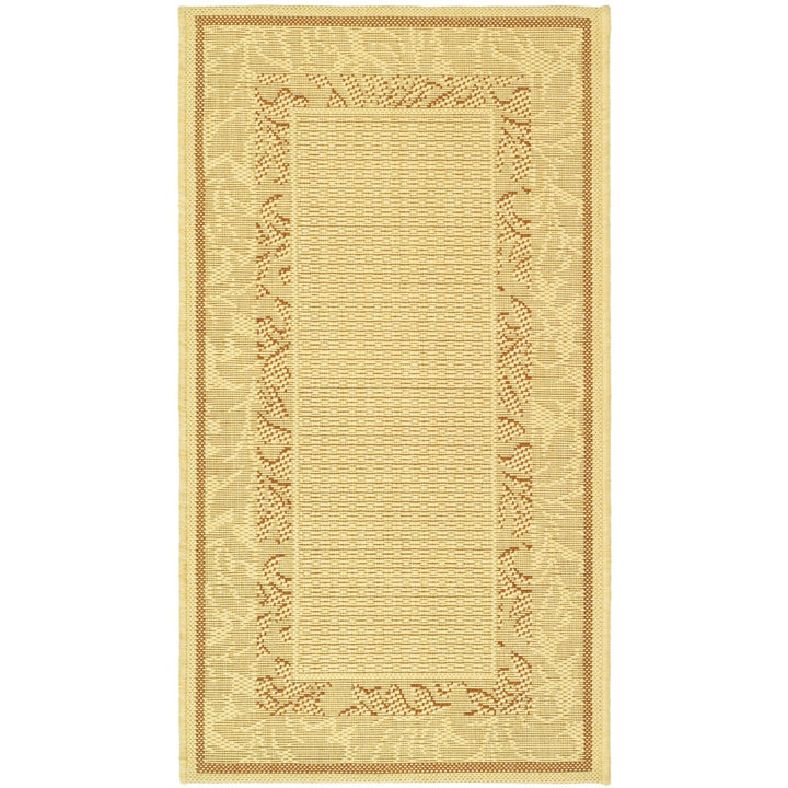 SAFAVIEH Outdoor CY1704-3201 Courtyard Natural / Terra Rug Image 1