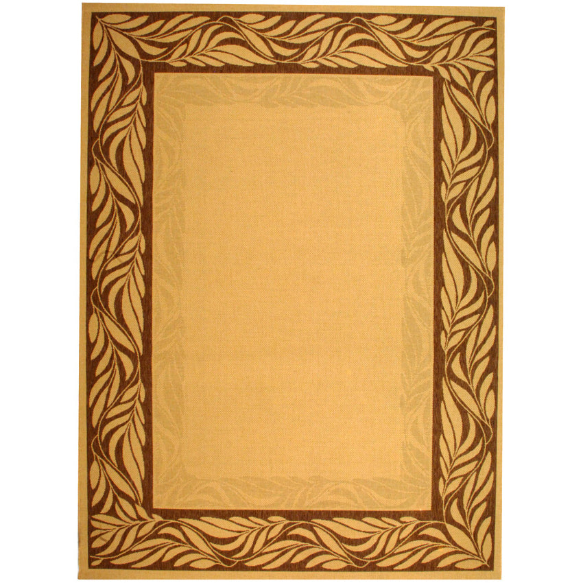 SAFAVIEH Outdoor CY1704-3001 Courtyard Natural / Brown Rug Image 9