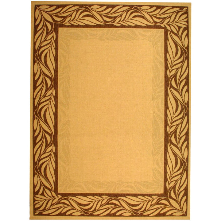 SAFAVIEH Outdoor CY1704-3001 Courtyard Natural / Brown Rug Image 1