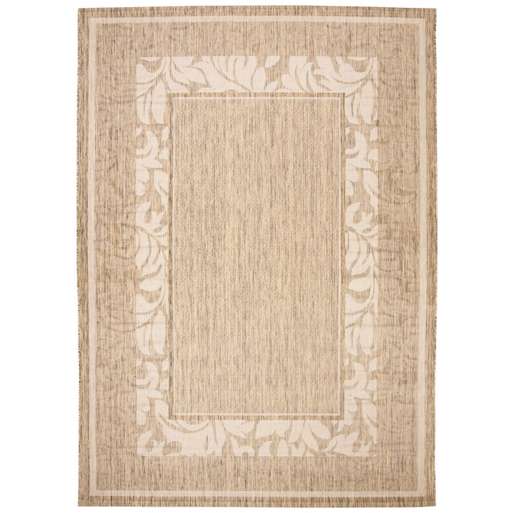 SAFAVIEH Outdoor CY1704-3009 Courtyard Brown / Natural Rug Image 1