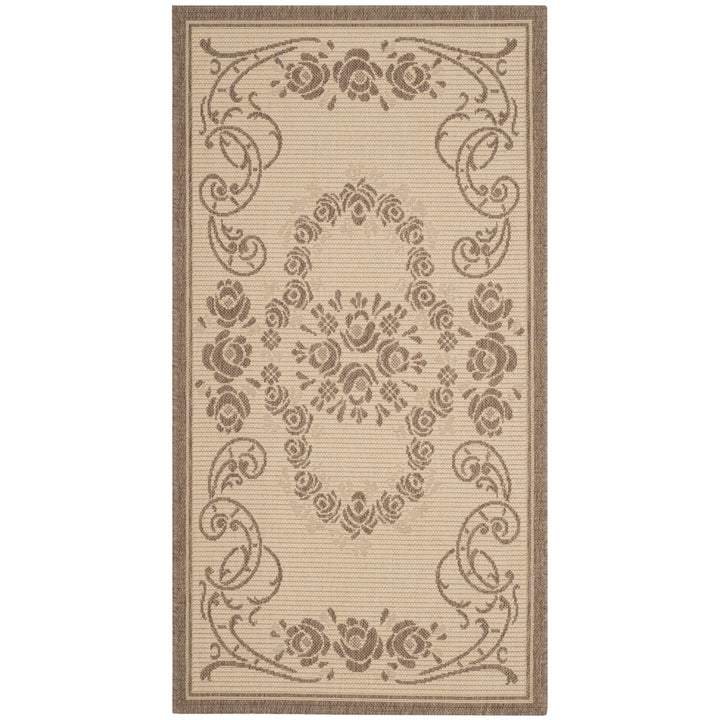 SAFAVIEH Outdoor CY1893-3001 Courtyard Natural / Brown Rug Image 4