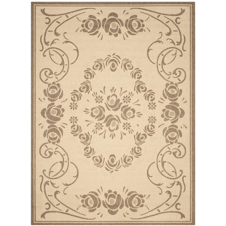 SAFAVIEH Outdoor CY1893-3001 Courtyard Natural / Brown Rug Image 7