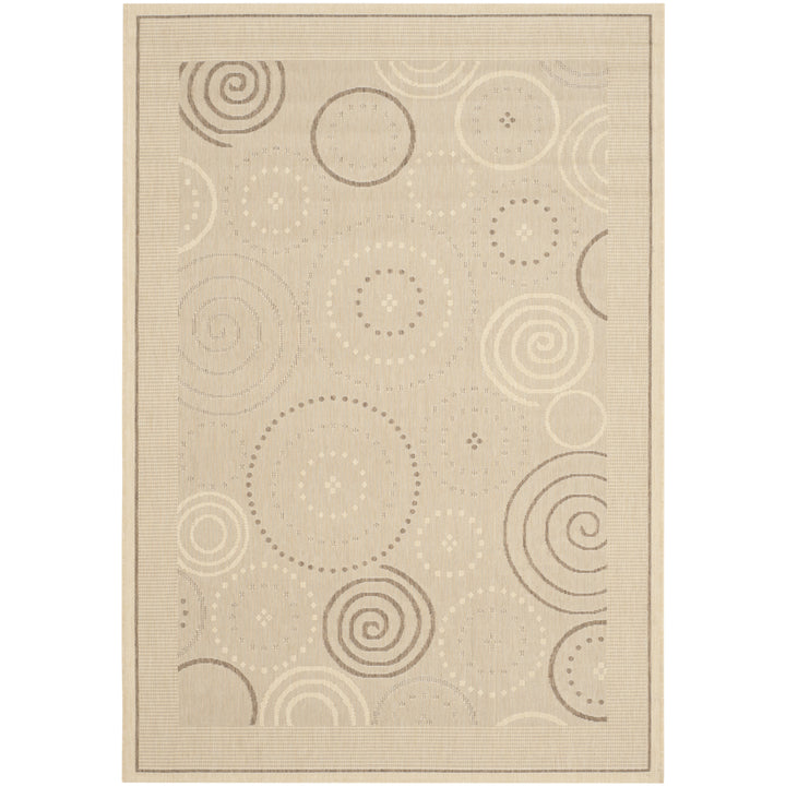 SAFAVIEH Outdoor CY1906-3001 Courtyard Natural / Brown Rug Image 4