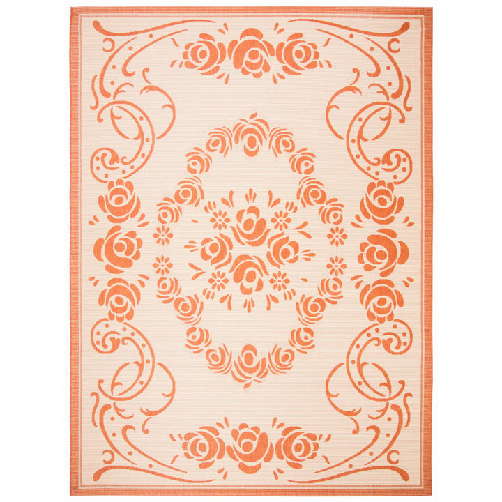 SAFAVIEH Outdoor CY1893-3201 Courtyard Natural / Terra Rug Image 1