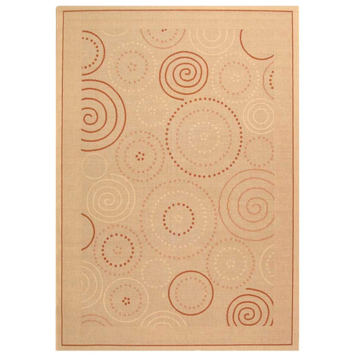 SAFAVIEH Outdoor CY1906-3201 Courtyard Natural / Terra Rug Image 1