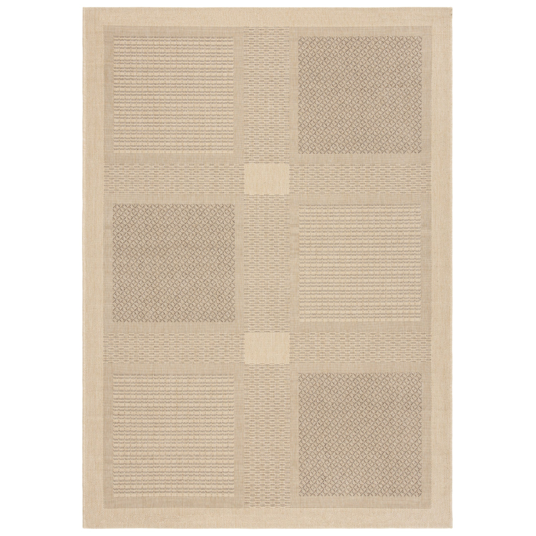 SAFAVIEH Outdoor CY1928-3001 Courtyard Natural / Brown Rug Image 5