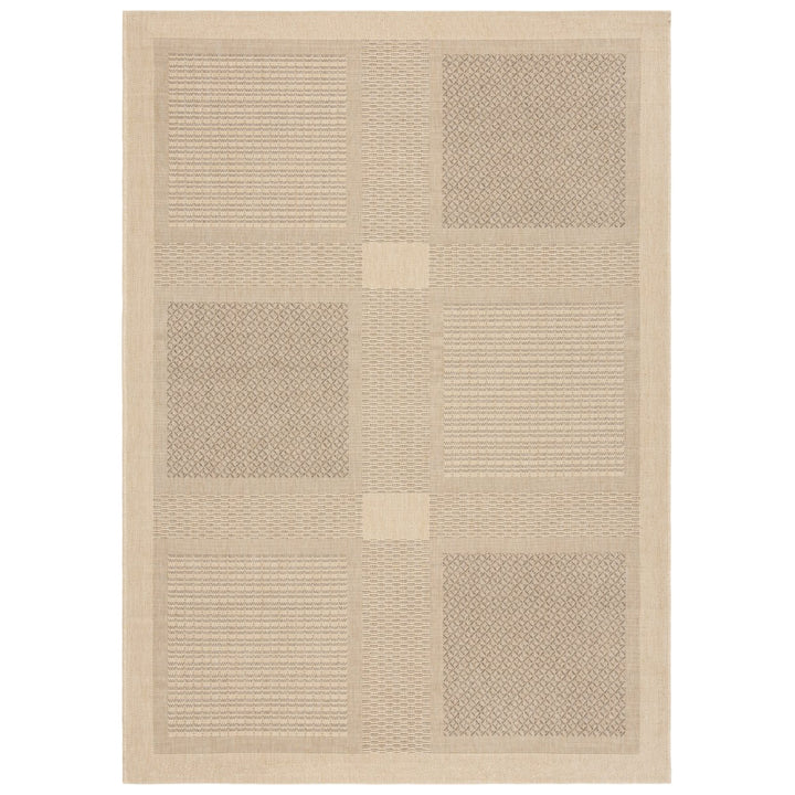 SAFAVIEH Outdoor CY1928-3001 Courtyard Natural / Brown Rug Image 1
