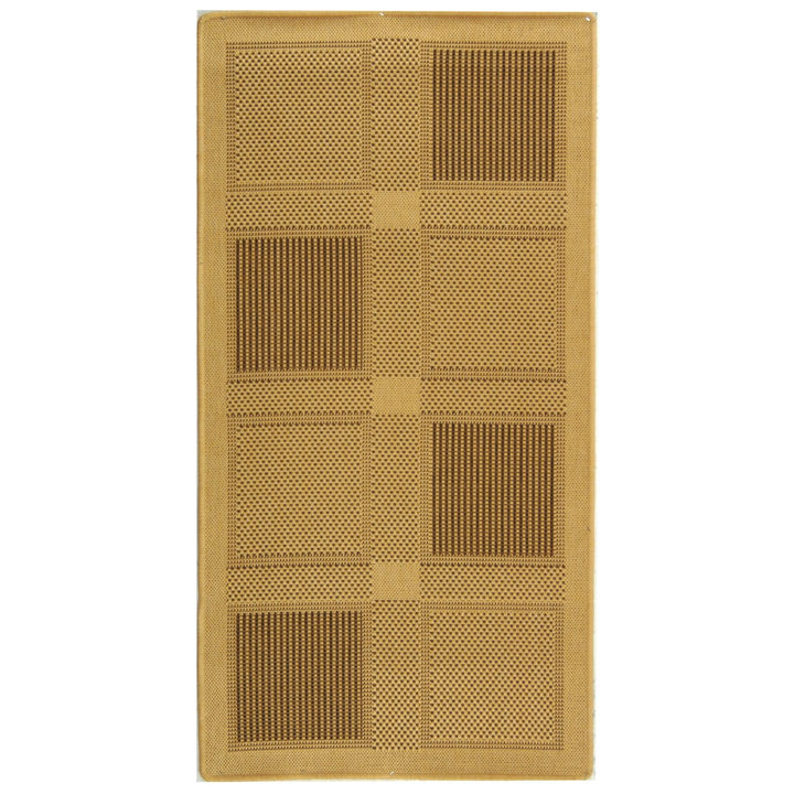 SAFAVIEH Outdoor CY1928-3001 Courtyard Natural / Brown Rug Image 10