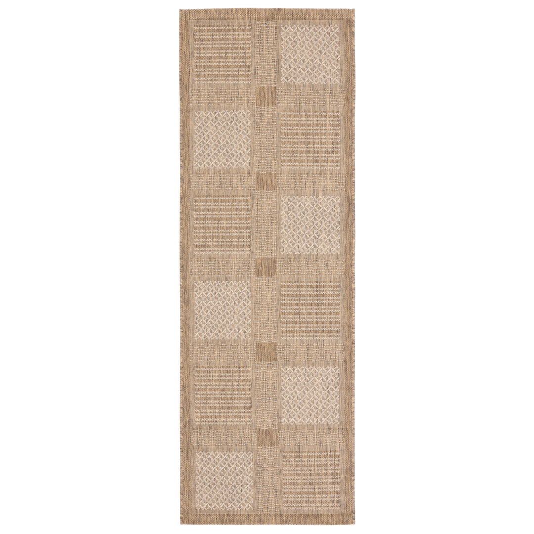 SAFAVIEH Outdoor CY1928-3009 Courtyard Brown / Natural Rug Image 5