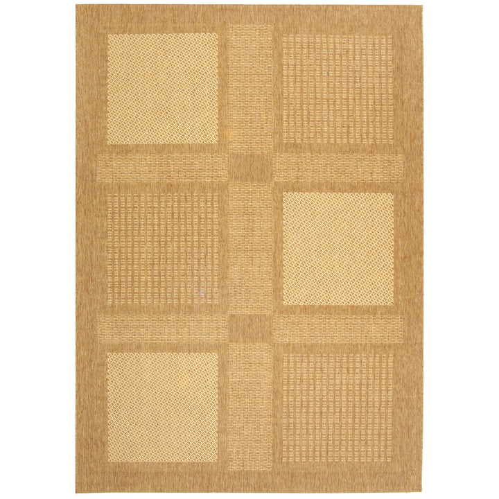 SAFAVIEH Outdoor CY1928-3009 Courtyard Brown / Natural Rug Image 10