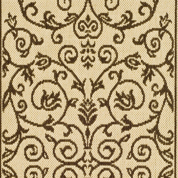 SAFAVIEH Outdoor CY2098-3001 Courtyard Natural / Brown Rug Image 8