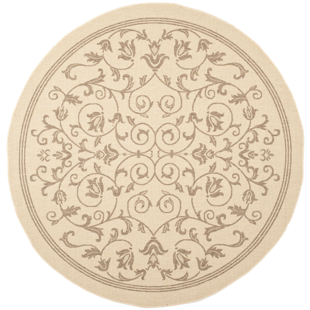 SAFAVIEH Outdoor CY2098-3001 Courtyard Natural / Brown Rug Image 12