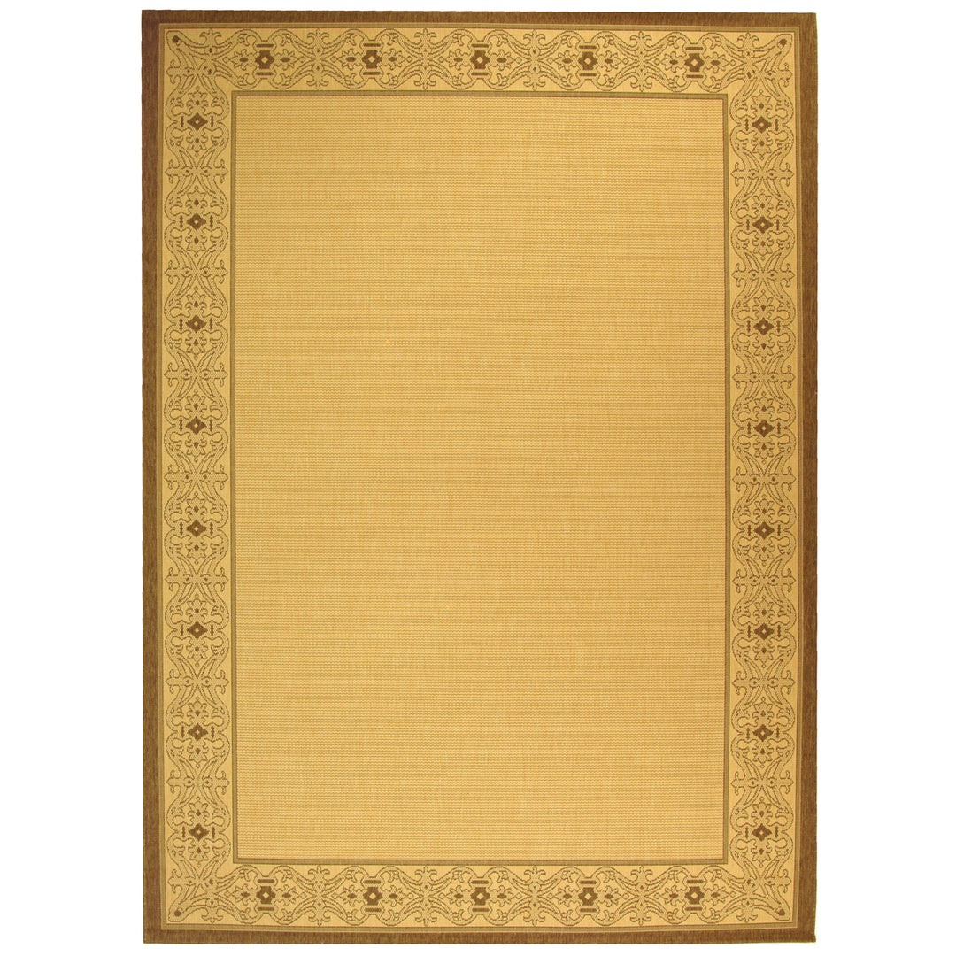 SAFAVIEH Outdoor CY2099-3001 Courtyard Natural / Brown Rug Image 5