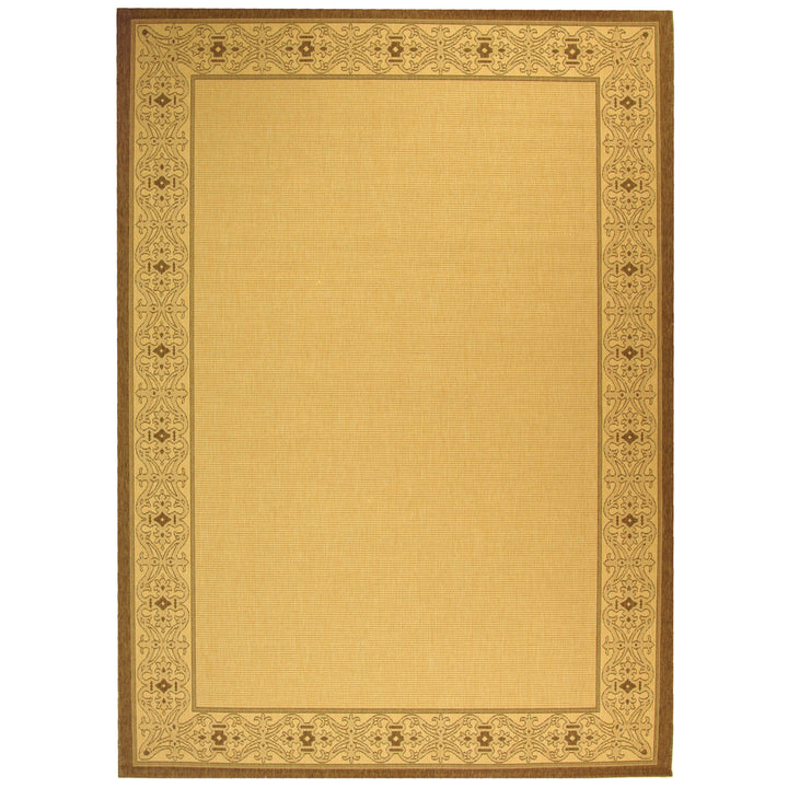 SAFAVIEH Outdoor CY2099-3001 Courtyard Natural / Brown Rug Image 5