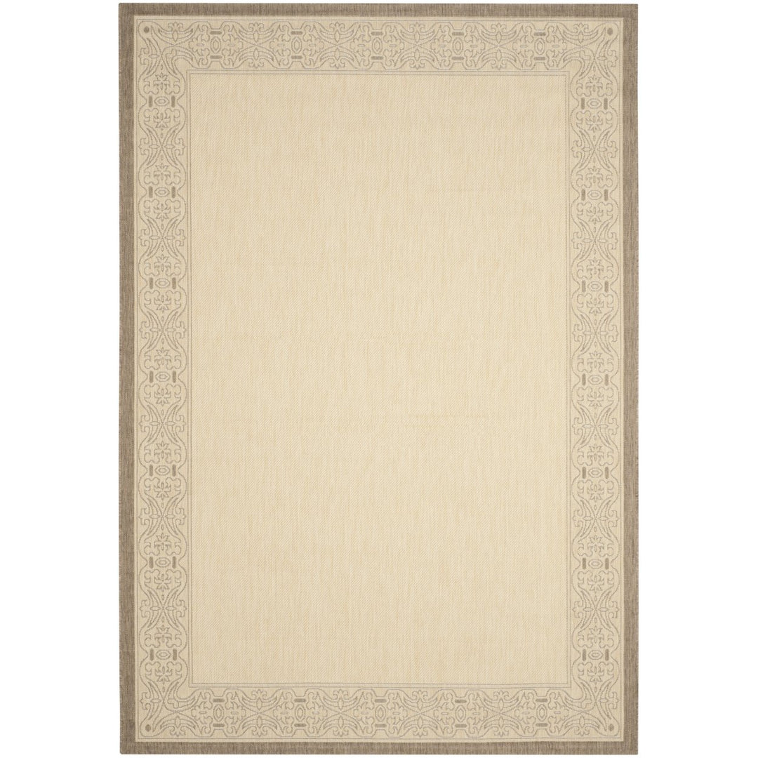 SAFAVIEH Outdoor CY2099-3001 Courtyard Natural / Brown Rug Image 7