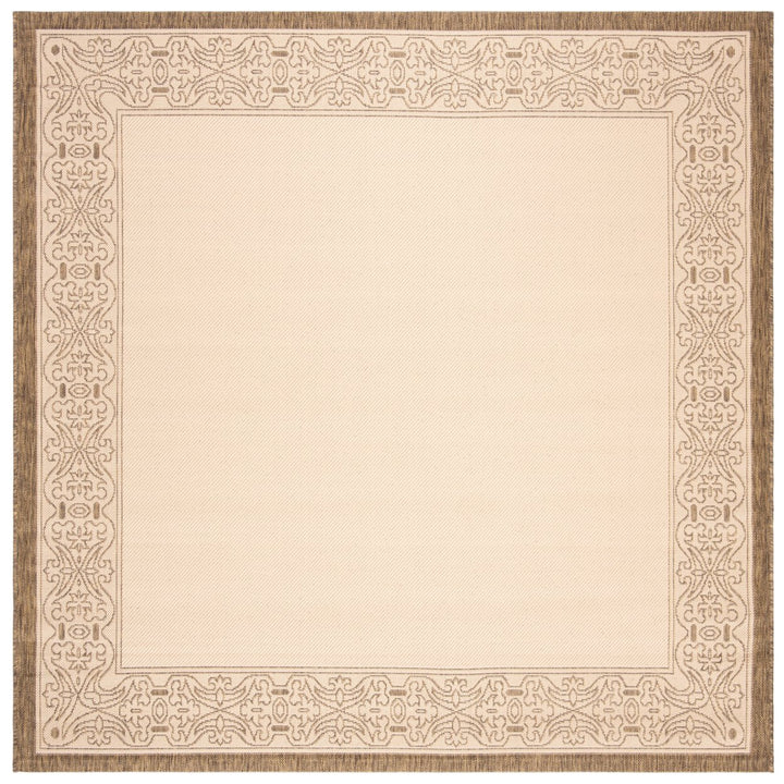 SAFAVIEH Outdoor CY2099-3001 Courtyard Natural / Brown Rug Image 1