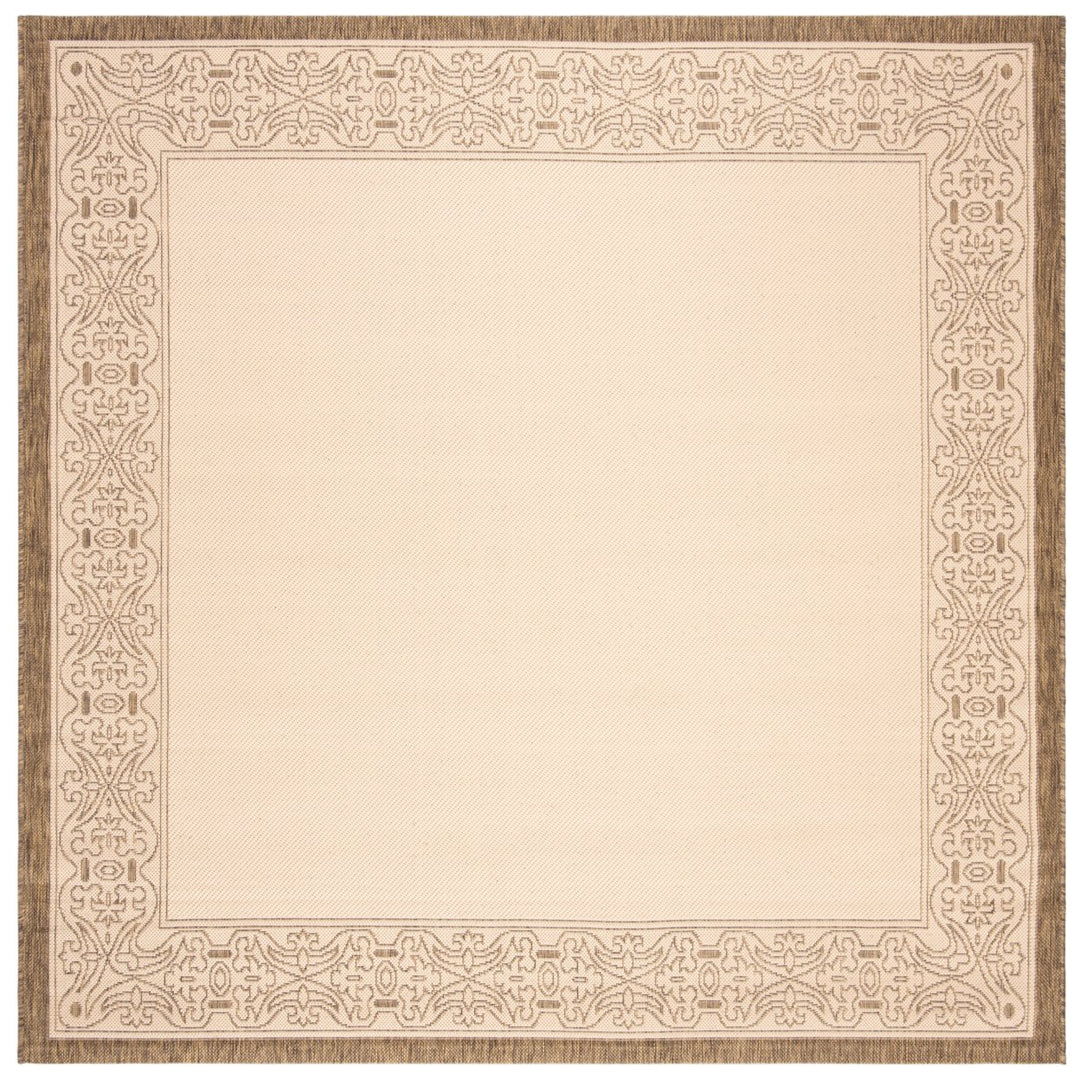 SAFAVIEH Outdoor CY2099-3001 Courtyard Natural / Brown Rug Image 1