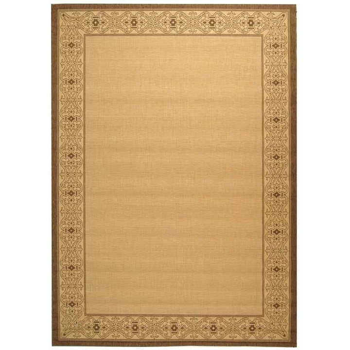 SAFAVIEH Outdoor CY2099-3001 Courtyard Natural / Brown Rug Image 10