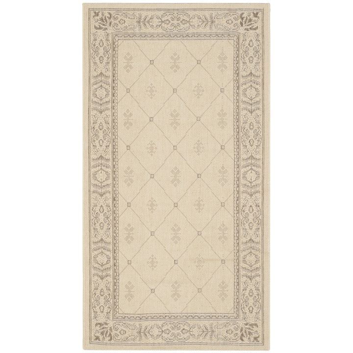 SAFAVIEH Outdoor CY2326-3001 Courtyard Natural / Brown Rug Image 7