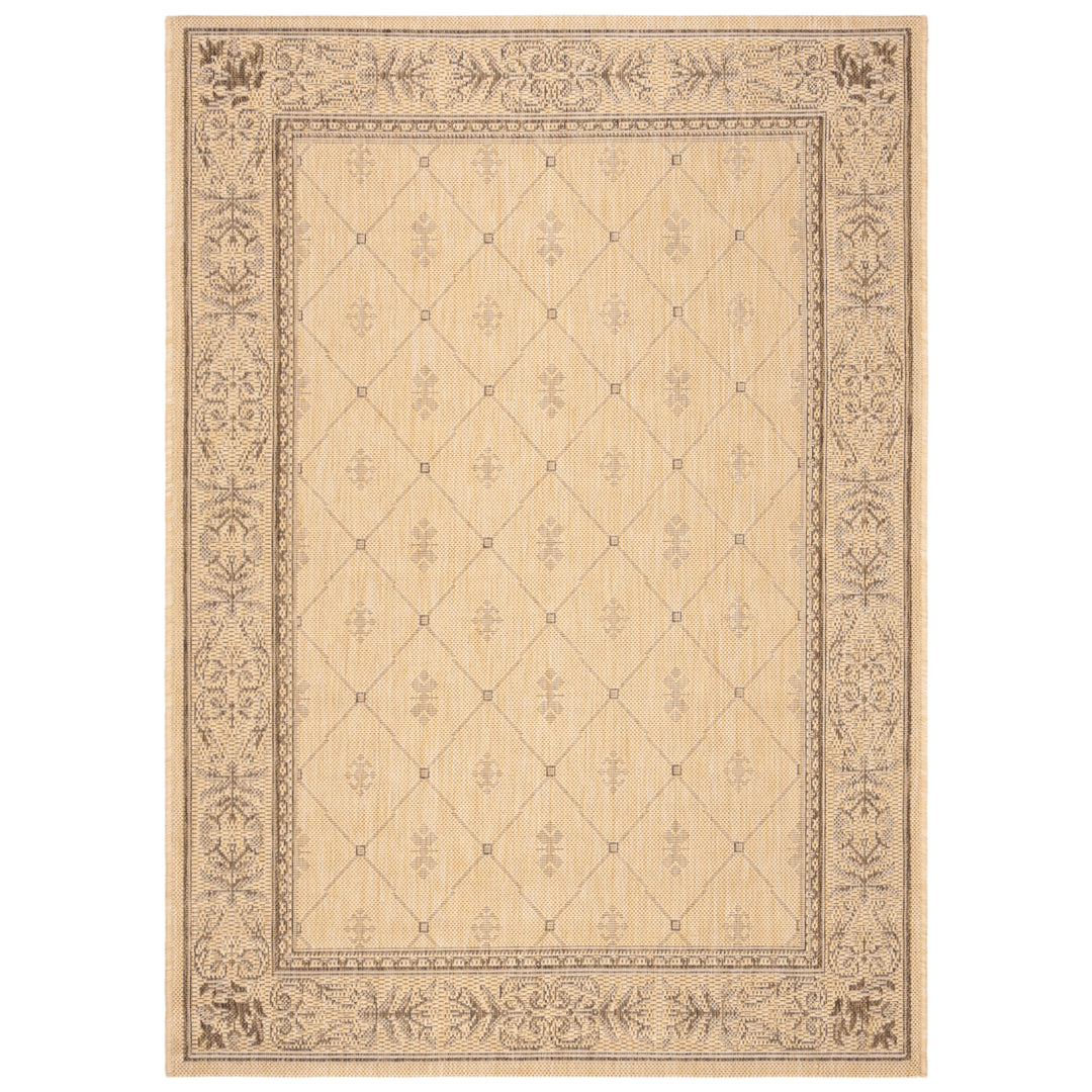 SAFAVIEH Outdoor CY2326-3001 Courtyard Natural / Brown Rug Image 8