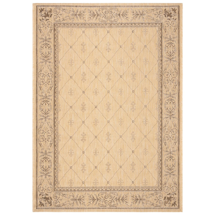 SAFAVIEH Outdoor CY2326-3001 Courtyard Natural / Brown Rug Image 1