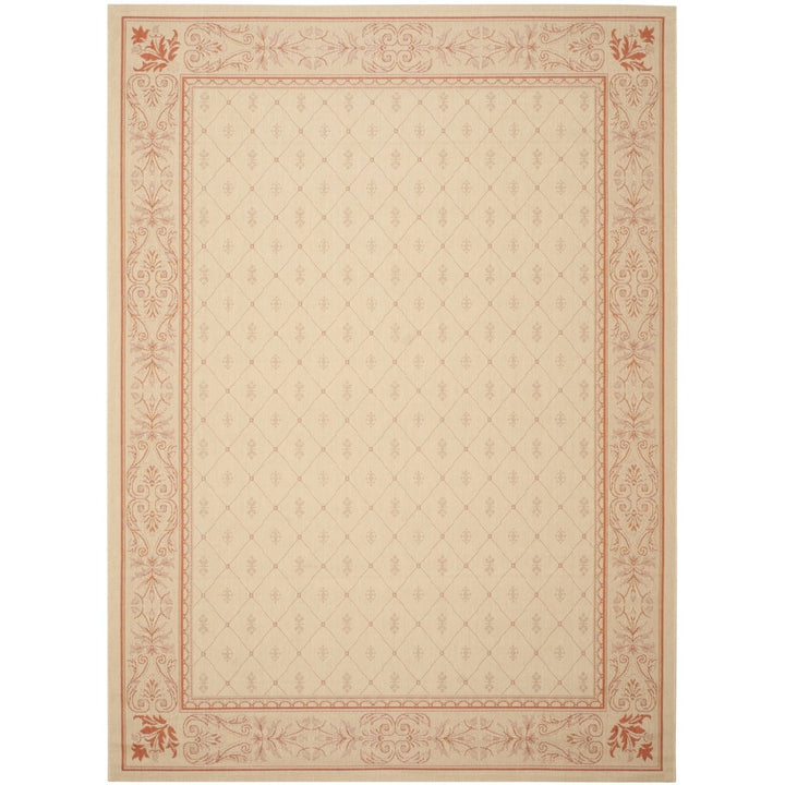 SAFAVIEH Outdoor CY2326-3201 Courtyard Natural / Terra Rug Image 1