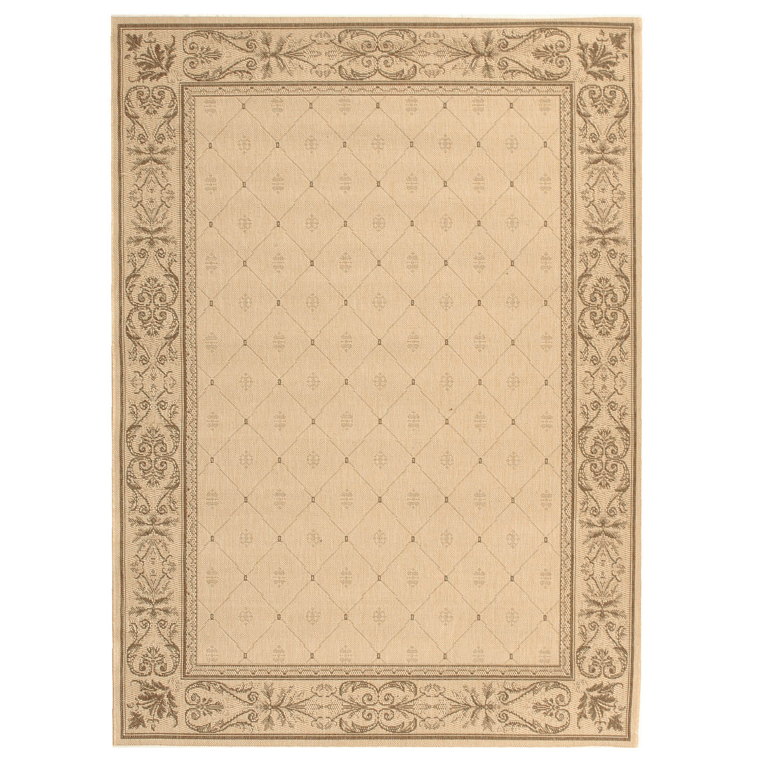 SAFAVIEH Outdoor CY2326-3001 Courtyard Natural / Brown Rug Image 9